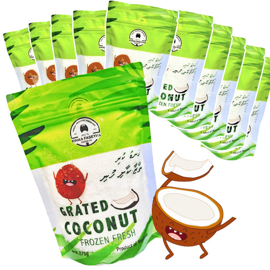 275g Frozen Grated Coconut x12 Packets